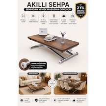 Home Üst Tabla Mdf Barok Ceviz Oval Köşe Alt Krom