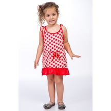 Pitti Kız Çocuk Kırmızı Elbise 9234 Kiremit