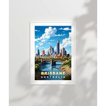 Çerçevesiz Poster Nehir Ve Gökdelenlerin Şehri