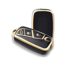 Fiat 500 Anahtar Kılıfı Siyah-gold