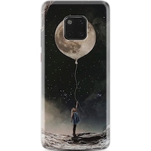 Huawei Mate 20 Pro Kılıf Silikon Pizza Tower Jackson 1368 Siyah