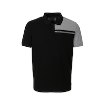 Erkek Polo Yaka Tişört Beyaz Slim Fit Ribanalı Kol T-shirt Ncs Jeans 1164-siyah Siyah