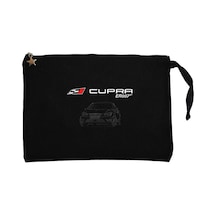Seat Leon Cupra ER007 Siyah Clutch Astarlı Cüzdan / El Çantası Siyah