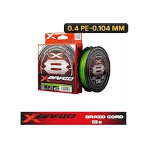 Ygk X035 Braid Cord Pe X8 150m Fluo Green İp Misina 0.4 Pe-0.104 Mm