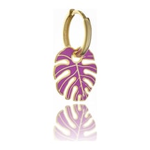 Pink Palm Gümüş Küpe-312 Gold