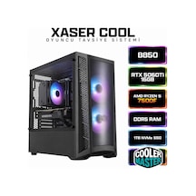 Xaser Cool X130 R5-7500F 16 GB 1 TB SSD 16 GB RTX5060Tİ Dos Masaüstü Oyuncu Bilgisayarı