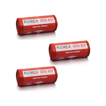 Florex Tıbbi Atık Çöp Poşeti Orta Baskılı Kırmızı 25 Yaprak 3 Rulo 55 x 60 CM
