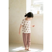 Cigit Desenli Pijama Takımı 1-7 Yaş Ekru