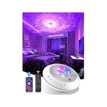 Yıldız Projektör Galaxy Işığı, Bluetooth Müzikli Gece Lambası Gal Çok Renkli