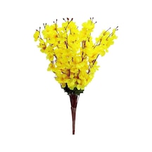 Nettenevime Yapay Çiçek Bahardalı Japon Kiraz Çiçeği 7 Dallı 57 CM Sarı