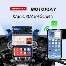 Knmaster Motoplay 2000 6.25 2k Çift Kameralı Kablosuz Carplay