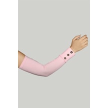 Altobeh Düğmeli Pratik Tesettür Kolluk Penye Namaz Kolluğu - Açık Pembe