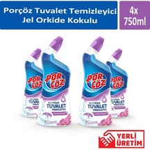 Porçöz Jel Orkide Kokulu Tuvalet Temizleyici 4 x 750 ML