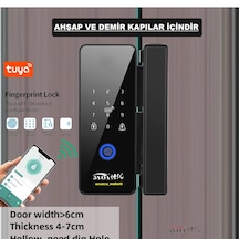 Akıllı Kapı Kilidi Ahşap Ve Demir Kapılar İçin Uygundur