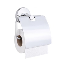 Alper Banyo Kapaklı Tuvalet Kağıtlığı, 304 Paslanmaz Çelik, Krom Kaplama Wc Kağıtlık, Yapışkanlı Ve Vidalı Montajlı,  Banyo Aksesuarı 16.5 x 12.2 x 11.2 CM