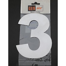 Kapı Numarası Rakam,Sayı 14.5 Cm No:3 Paslanmaz Metal
