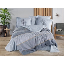 Çift Kişilik Poplin Nev Tanya İndigo Renkli