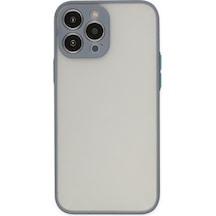 Apple iPhone Uyumlu 13 Pro Kılıf Montreal Silikon Kapak - Gri Bzsxx00 1