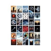 60 Adet 2001 - A Space Odyssey Temalı Sticker Seti - 2 Sayfa - Laptop Defter İçin Çok Renkli