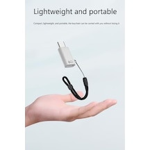 Type C To Lightning Yuva Çevirici Yaka Mikrofonu İle Uyumlu Beyaz Otg Adaptör Otgyz