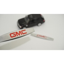 Gmc Logo Yan Çamurluk 3M 3D Krom Metal Logo Amblem