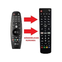 Lg Mr600 Uyumlu Yedek Televizyon Kumandası Netflix &amp Amazon Kısayollu Görselde Sağdaki Gönderilmektedir.