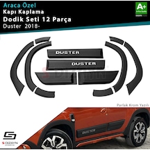 S-dizayn Dacia Duster 2 Kapı Koruma Ve Çamurluk Kaplaması Dodik Seti Parlak Krom Yazılı 2018 Üzeri A+ Kalite