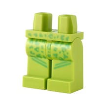Minifigür Parçaları: Legs Decorated, Bacak, Ayak: 970c00pb1273