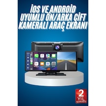 4k Ultra Araç İçi Ön Ve Arka Kameralı Ekran Hd 2 Kameralı Torpido Üstü Araç Multimedya 10"