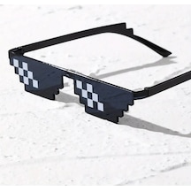 Thug Life Trend Güneş Gözlüğü Mozaik Siyah Kedi Gözlükleri