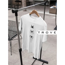 Unısex Kadın Erkek Spıderman Örümcek Adam Tasarım Baskılı % 100 Pamuk T-shirt Beyaz