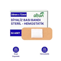 Steril Hemostatik Diyaliz Bandı 38mmx72mm, 50 Adet Tekli Paket