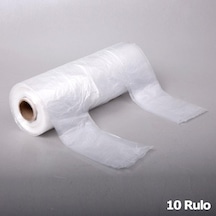 Şeffaf Market Rulo Torba Poşet - Hışır Atlet Poşet - Küçük Boy - 200 Adetlik 10 Rulo