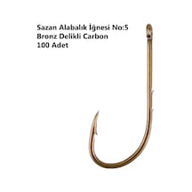 Effe Sazan Alabalık İğnesi No:5 Bronz Delikli Carbon 100 Adet 92666-5 No : 5