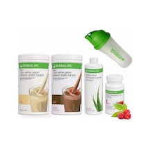 Herbalife Set 2 Adet Shake Vanilya-çikolata 1 Ad. Aloevera 1 Ad. Ahududu Çay 50 Gr Ve Shaker