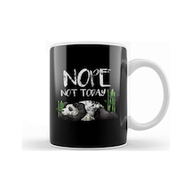 Funny Nope Not Today Lazy Sleepy Panda Distressed Kupa Bardak Porselen Karışık