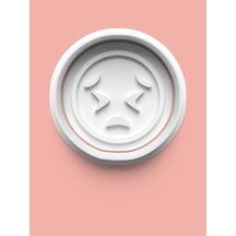 Emoji Surat İfadesi Kurabiye Kalıbı Ve Şeker Hamuru Kalıbı 0017-13