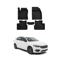 Fiat Egea Hb 2015-2026 Uyumlu 4d Havuzlu Paspas Kauçuk Siyah 5 Parça
