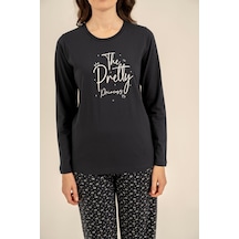 Arnetta The Pretty Princess Anne Kız Lacivert Uzun Kol Pijama Takım Ar3731-a-v1 Ar3731-a-v1