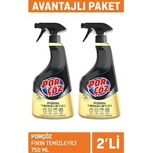 Porçöz Fırın Temizleyici 2x750 Ml 2'li Set