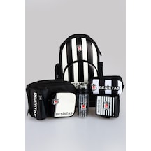 Yeni Sezon Lisanslı Beşiktaş Full Set Çubuklu Okul,beslenme Ve Kalem Çantası İle Beslenme Kabı,matara Ahşap