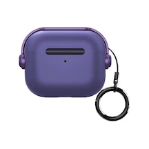 Ayrex Airpods Pro/pro 2 Djpods Sert Malzemeli Kilitli Kapak Askı Aparatlı Airpods Pro/pro 2 Uyumlu Kılıf Mor - Mor