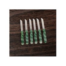 Solingen Meyve Bıçağı Mermer Desen Yeşil Yesil Beyaz