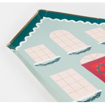 Meri Meri - Festive House Plates - Kutlama Evi Tabak 8'li