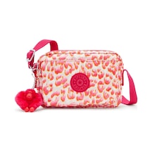 Kıplıng Abanu Küçük Boy Omuz Çantası Pembe Latın Cheetah Pembe