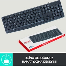 C-73 Kablolu Standart Wired Usb Klavye Türkçe Q