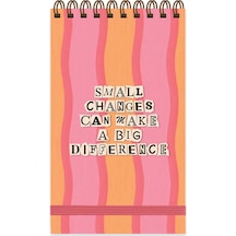 Keskin 9 X15 80 Yp. Çizgili Spiralli Vibes Defter - Big Difference Çok Renkli