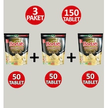 Bortab Gold Bulaşık Makinesi Tableti 3 x 50 Tablet