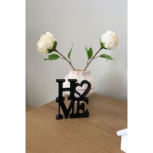 Home Yazılı Dekoratif Biblo Masaüstü Dekor - Siyah 12 Cm X 10 Cm Siyah - 700126653