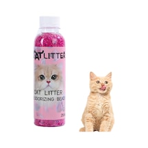 Kedi Kumu Koku Giderici Granül Parfüm - Uzun Süreli Ferahlık Sunan Kedi Kumu Kokusu Giderici, Etkili Koku Nötrleştirici 250 Ml Gül